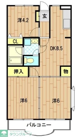 プレテラス緑園の物件間取画像
